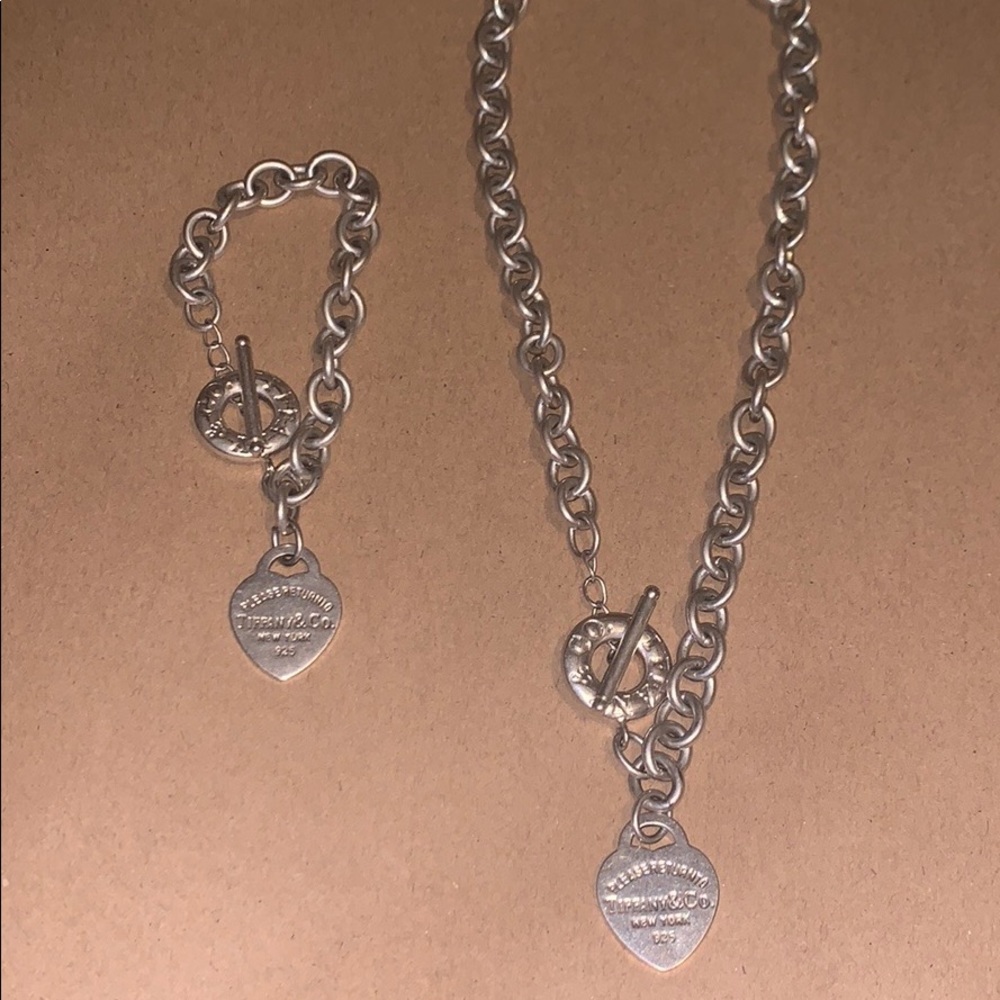 Tiffany and Co. necklace and bracelet set